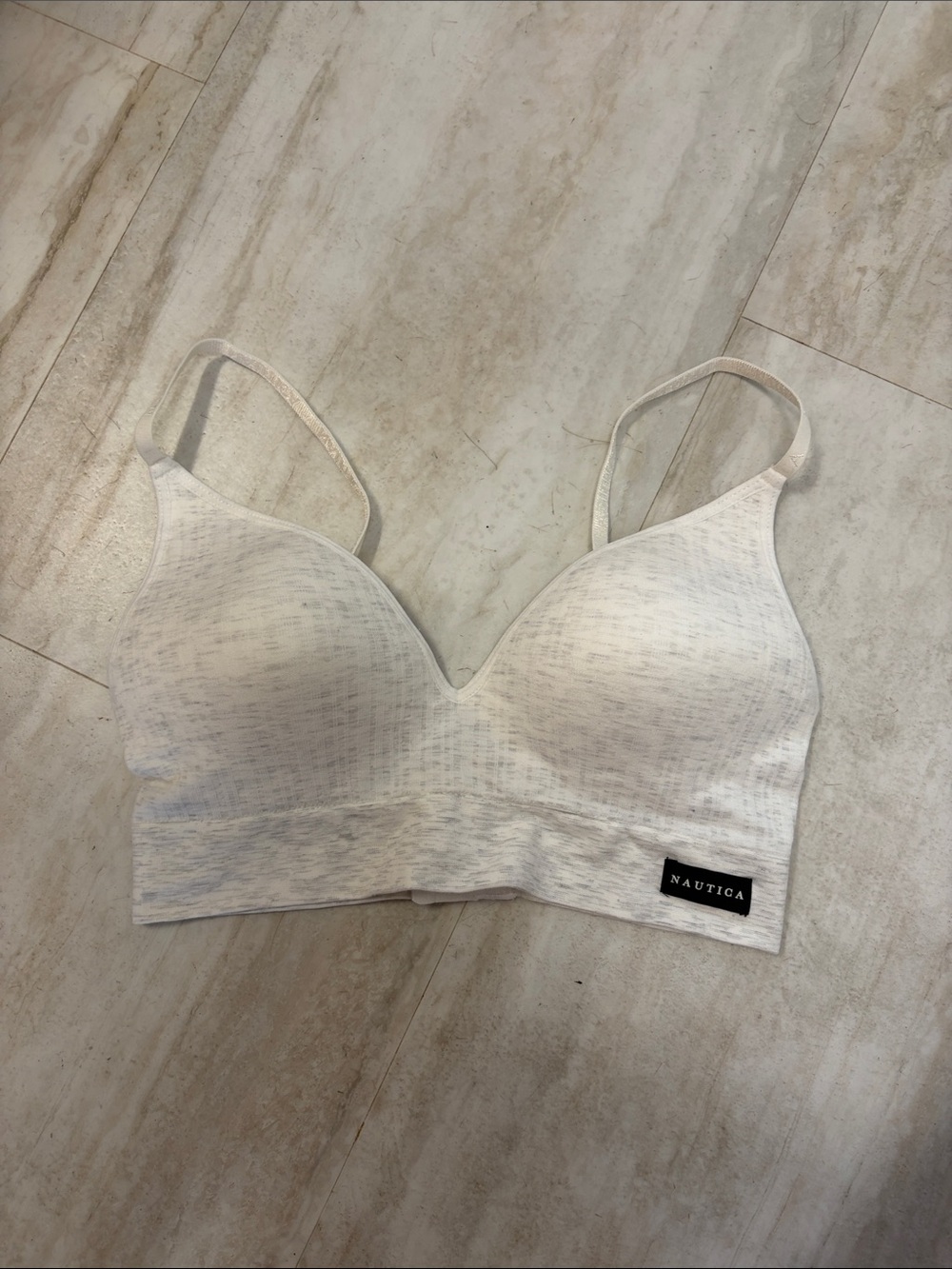 Nautica 34C Seamless Lounge Bra Heathered Wireless Bralette Comfort Bra